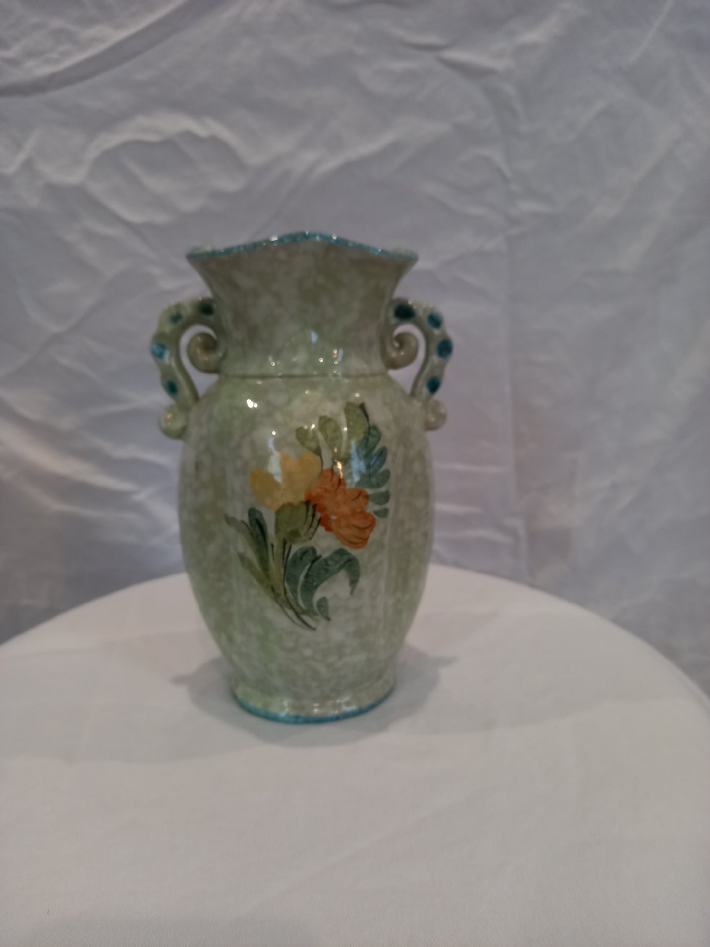 Vintage Aldo Londi Pinched Handle Vase